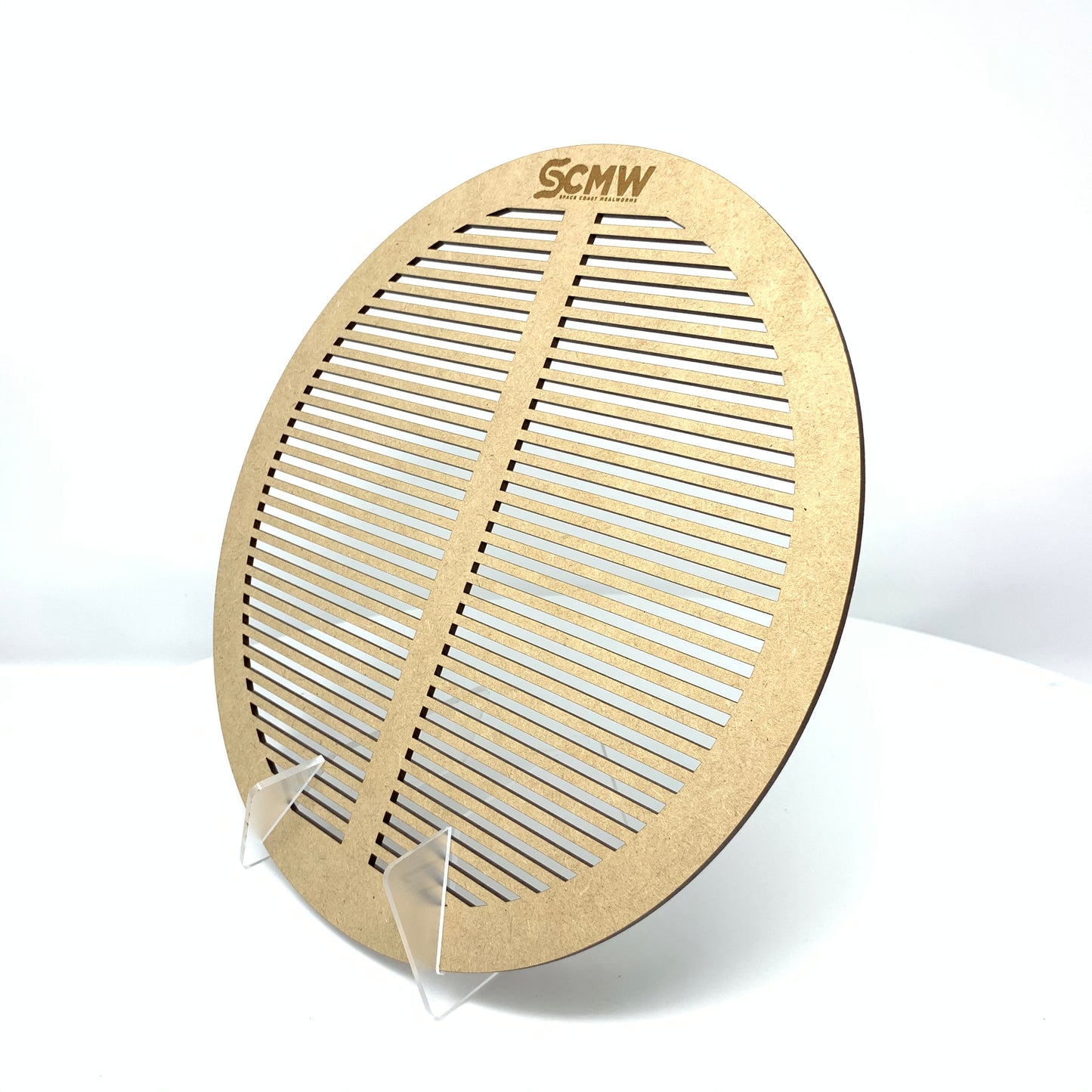 WOODEN Round (11") Mealworm Pupae Sifting Tray