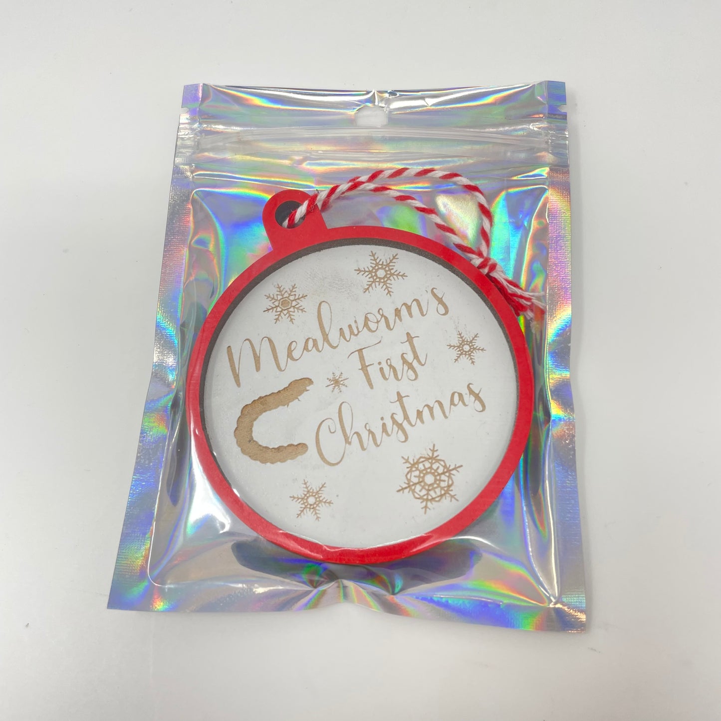 Mealworm's First Christmas Ornament