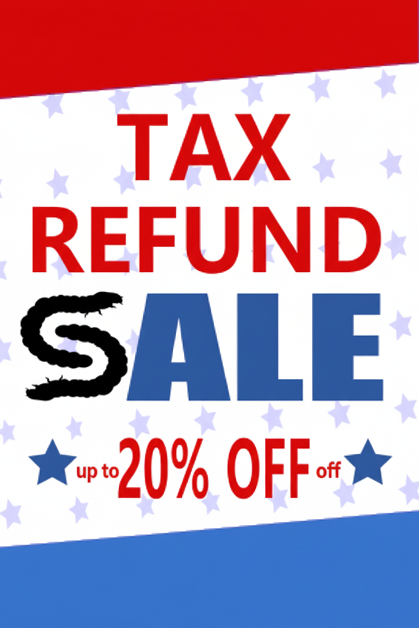 Tax Refund Sale Banner - With Up To 20% Off