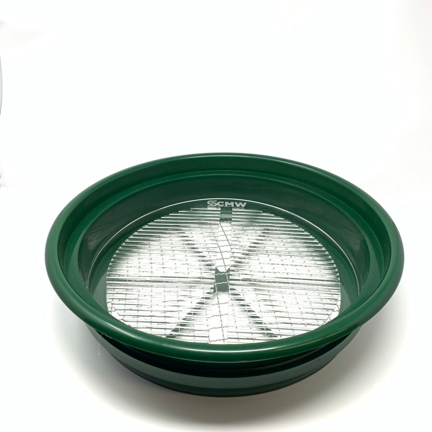 CLEAR Acrylic Round (11") Mealworm Pupae Sifting Tray