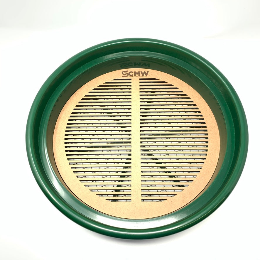 WOODEN Round (11") Mealworm Pupae Sifting Tray