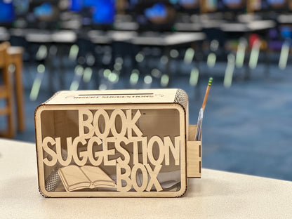 Lasercut Library Book Suggestion Box