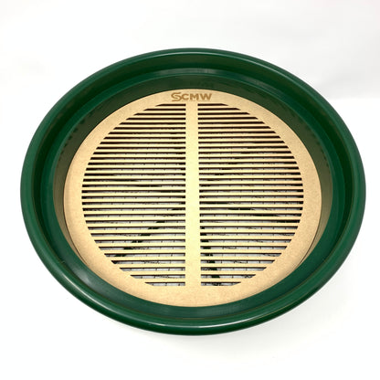 WOODEN Round (11") Mealworm Pupae Sifting Tray